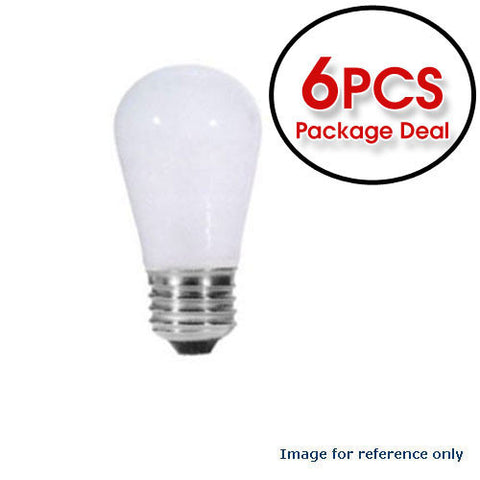 Osram Sylvania 75W 120V S14 Ceramic White Incandescent - 6 Light Bulbs