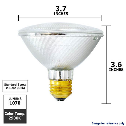 Osram Sylvania 60w PAR30 Wide Flood WFL50 Halogen Light Bulb