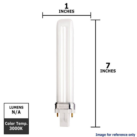 Osram Sylvania 13w 120v 3000k GX23 Dulux DS CFL Bulb