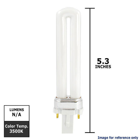 Sylvania CF7DS/835 7W G23 White 3500K CFL Bulb
