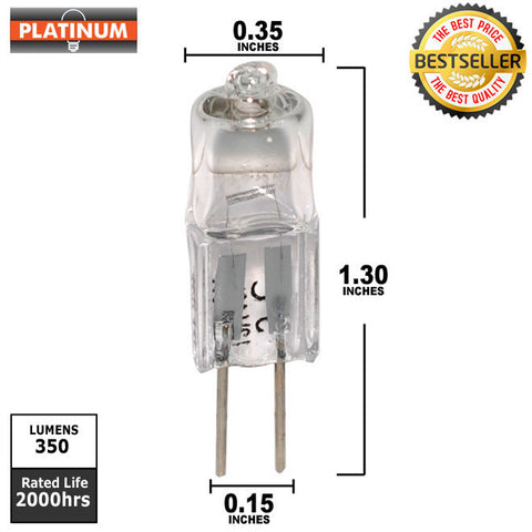 PLATINUM 20w 12v G4 Bipin Halogen light Bulb