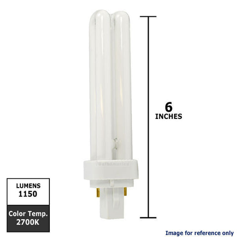 Osram Sylvania 18W Double Tube G24D-2 Fluorescent Light Bulb