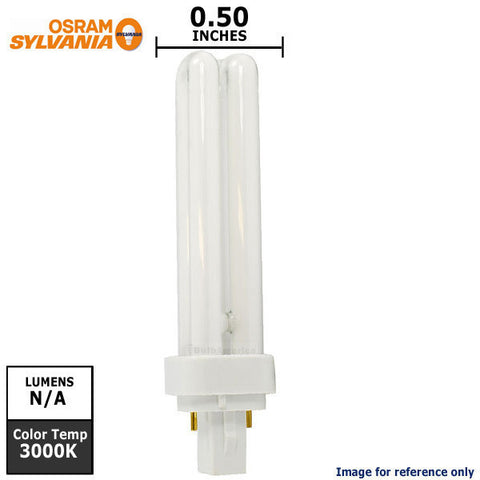 Osram Sylvania 18w T4X2 G24D-2 3000K Fluorescent Light Bulb