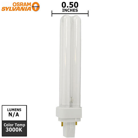 Osram Sylvania 26w T4X2 G24D-3 3000k Fluorescent Light Bulb