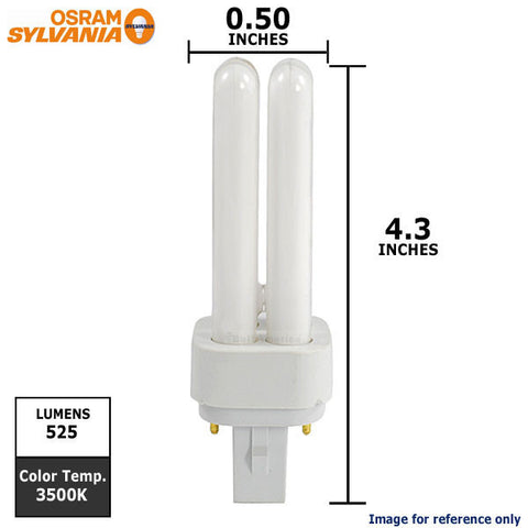 Sylvania CF9DD/835/ECO 9w G23-2 White 3500k CFL Bulb