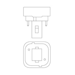 Osram 18W CF18DD/835/ECO G24D-2 2-Pin Compact Fluorescent Light Bulb