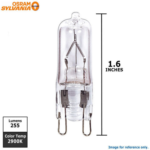 Osram Sylvania 25w 120v T4 G9 2900k Clear Halogen Light Bulb