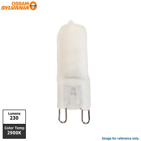 Osram Sylvania 25w 120v T4 G9 2900k Frosted Halogen Light Bulb