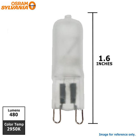 Osram Sylvania 40w 120v T4 G9 Frosted 2900k Halogen Light Bulb