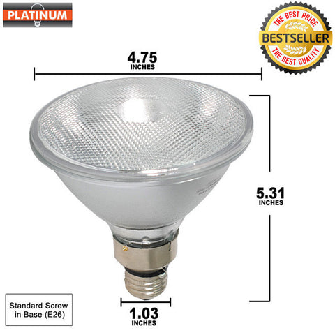 Platinum 60w 120v PAR38 FL30 E26 Halogen Light Bulb