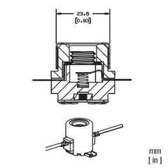 E11 ceramic socket