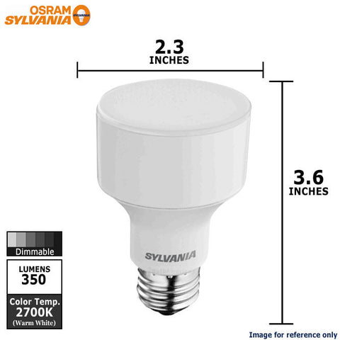 Osram Sylvania 6w R20 Dimmable LED 2700K Warm White Light Bulb