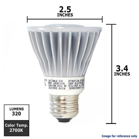 OSRAM SYLVANIA 8w 120v E26 PAR20 LED Dimmable NFL25 Light Bulb