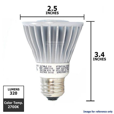 OSRAM SYLVANIA 8W 120V E26/24 PAR20 FL36 LED Dimmable Light Bulb