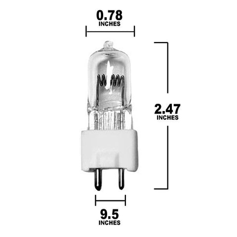 Osram Sylvania 600W 125V BHC DYS DYV-5 T6 Halogen Light Bulb