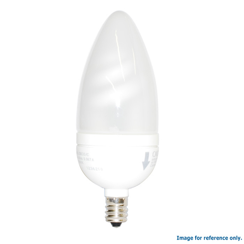 OSRAM SYLVANIA 4W 120V E12 Flame Candelabra Fluorescent Light Bulb