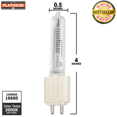 EHD 500w 120v G9.5 Medium Bipin Halogen light  Bulb