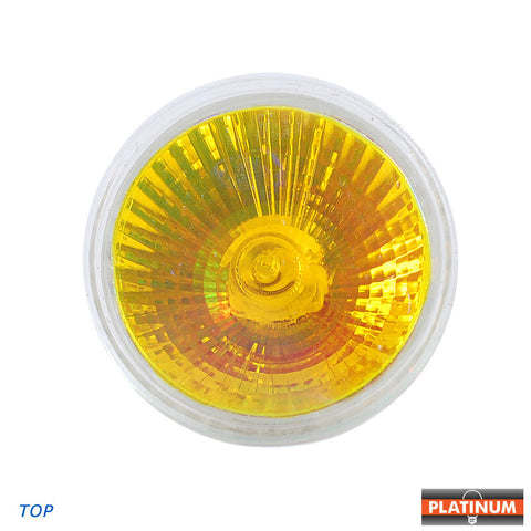 EXT/Y bulb Platinum Yellow MR16 50w 12v G5.3 Halogen Light Bulb
