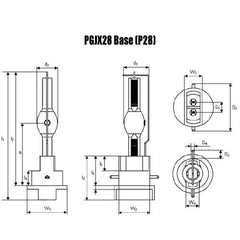 Osram HTI 700W 75 P28 LOK-IT Metal Halide light Bulb 100v