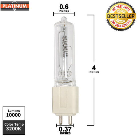 PLATINUM FLK /X 575w 115v G9.5 Medium Bipin Halogen light Bulbs