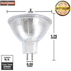 PLATINUM FNV 50w MR16 WFL60 12V FG light bulb