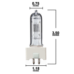 FRK GY9.5 bulb dimensions