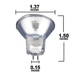 Dimensions for FTD 20w bulb