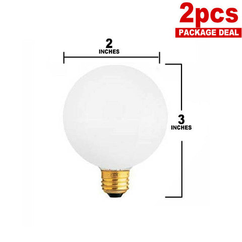 Osram Sylvania 40W G16.5 Incandescent Decor Soft White - 2 Bulbs