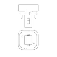Osram 26W 120V G24D-3 827 Double Tube 2-Pin Fluorescent Light Bulb