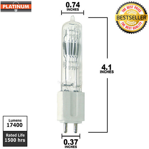 PLATINUM GLE 750w 115v G9.5 Halogen light Bulb
