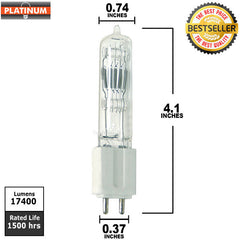 750w 115v GLE G9.5 Halogen light Bulb