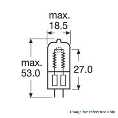 Osram 64514 300w 120v GX6.35 Bipin Base bulb