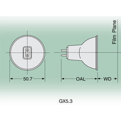 USHIO  EJL 200W Reflector Halogen Lamp