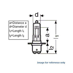 Osram 58746 200w 6.6A T4 Q CL DCR DL Bulb