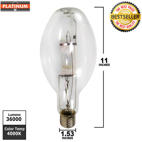 PLATINUM M400/U lamp 400w MOGUL E39 base metal halide bulb - MH400
