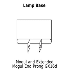 Lamp Base - Mogul and Extended Mogul End Prong GX16d