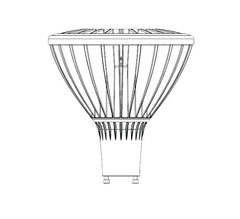 Osram 20W 120V PAR38 GU24 Dimmable LED Light Bulb