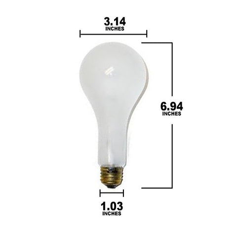 Osram Sylvania 500W 120V ECT E26 PS25 Photographic Frosted Light Bulb