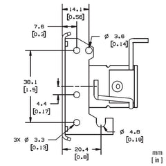 MR16 MR11 Rim Mount Lamp Holder