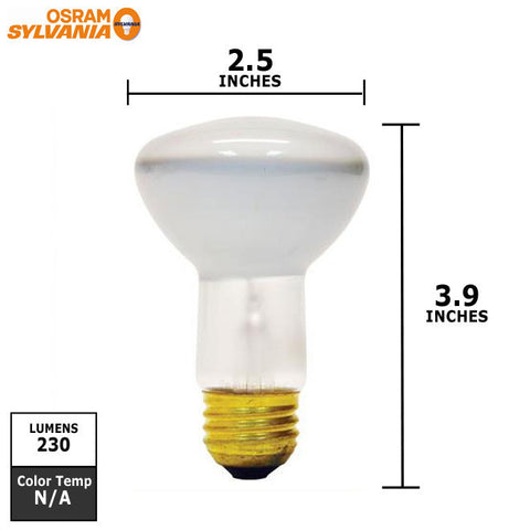 Osram Sylvania 45w 130v R20 FL45 Reflector Indise Frost Bulb