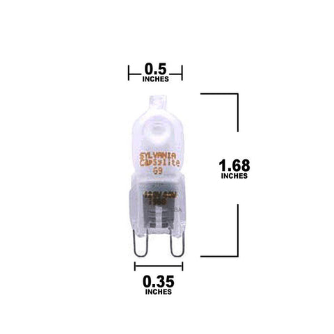 Osram Sylvania 40W 120V T12 G9 2-Pin Halogen Light Bulb